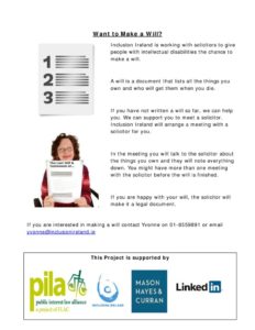 thumbnail of Making a Will Information